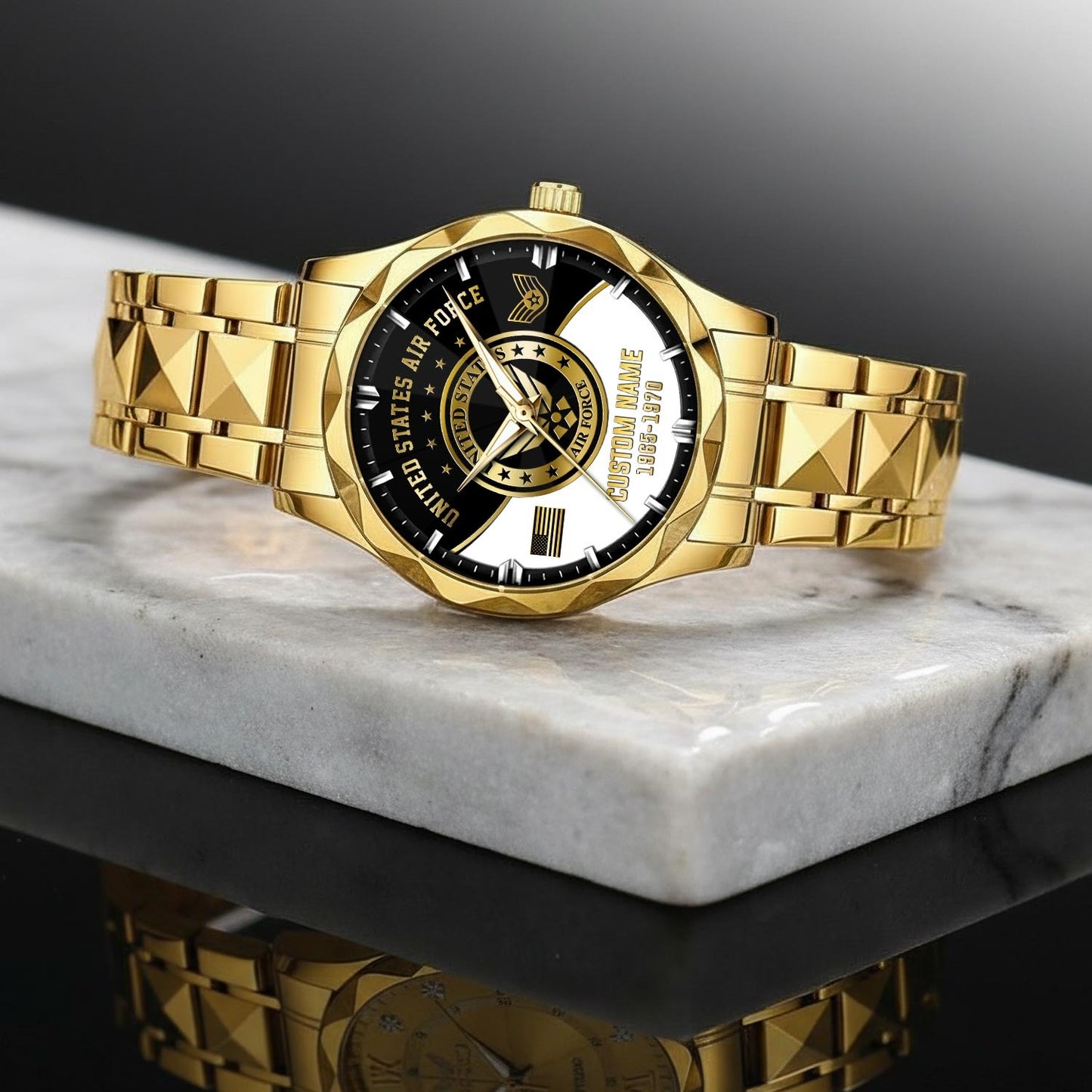 US Air Force – Diamond-Cut Bezel Watch – Imperial Service Watch
