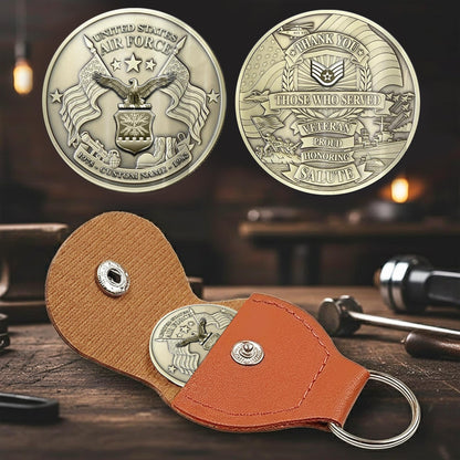 US Air Force – Military Printed Challenge Coin – Service Salute Crest