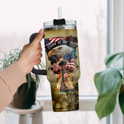 US Army – Tumbler 40oz -  Eagle, Fire and Ash