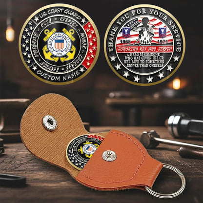 US Coast Guard – Military Printed Challenge Coin –  Heroic Tribute Crest