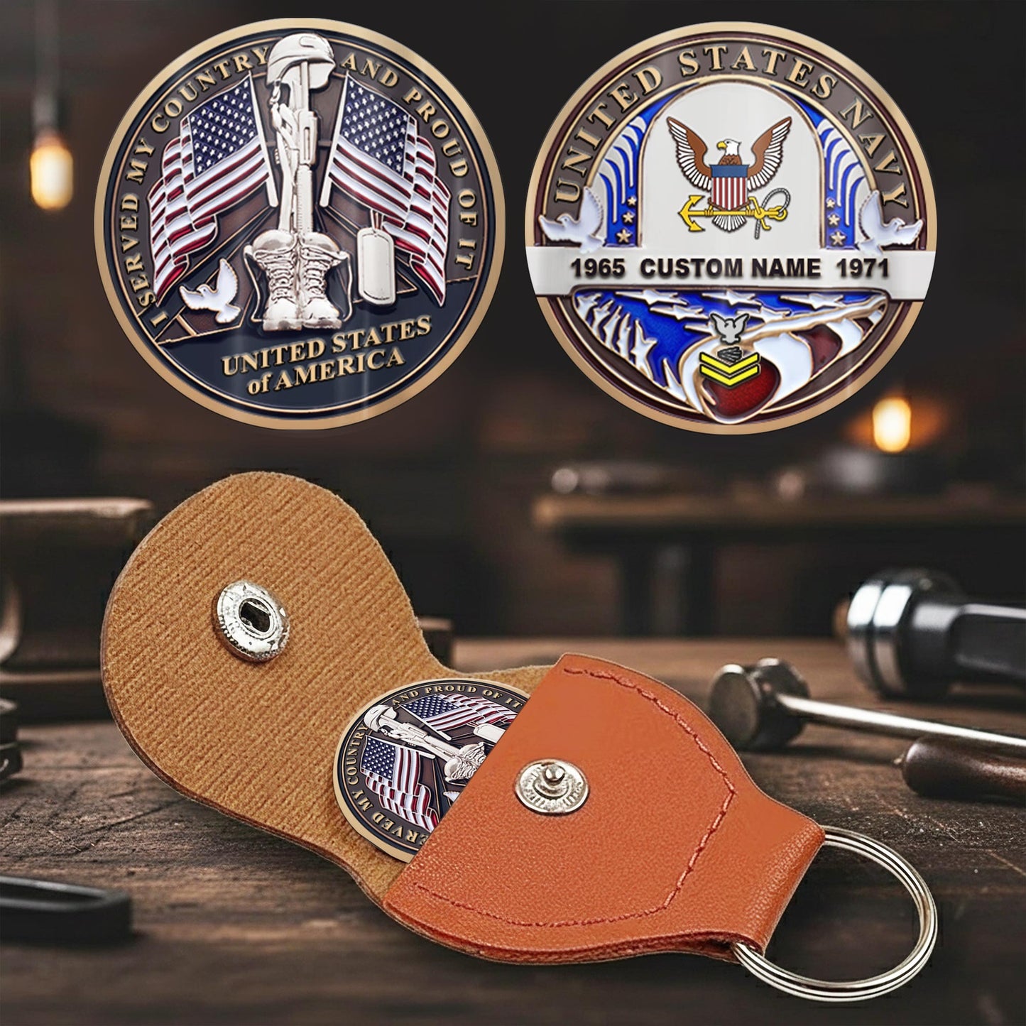 US Navy – Military Printed Challenge Coin – Silent Guardian Memorial
