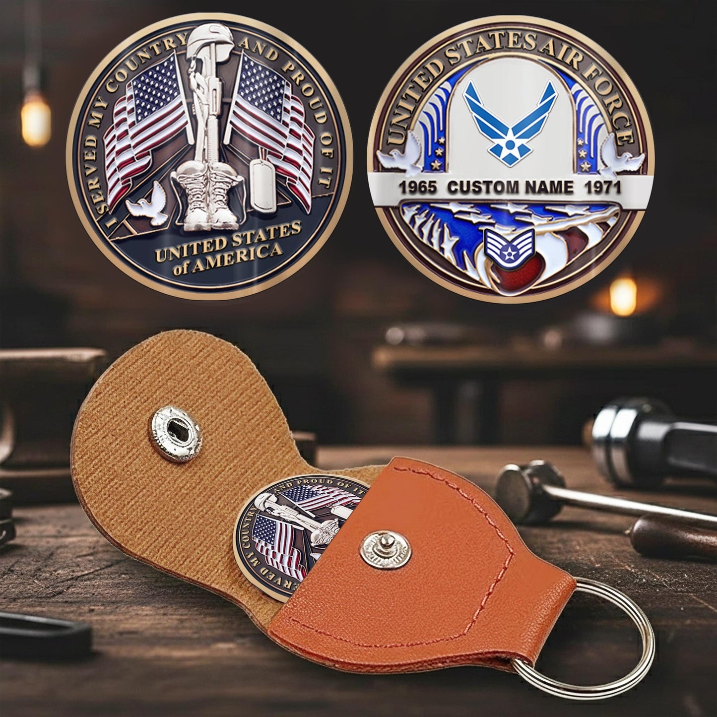 US Air Force – Military Printed Challenge Coin – Silent Guardian Memorial
