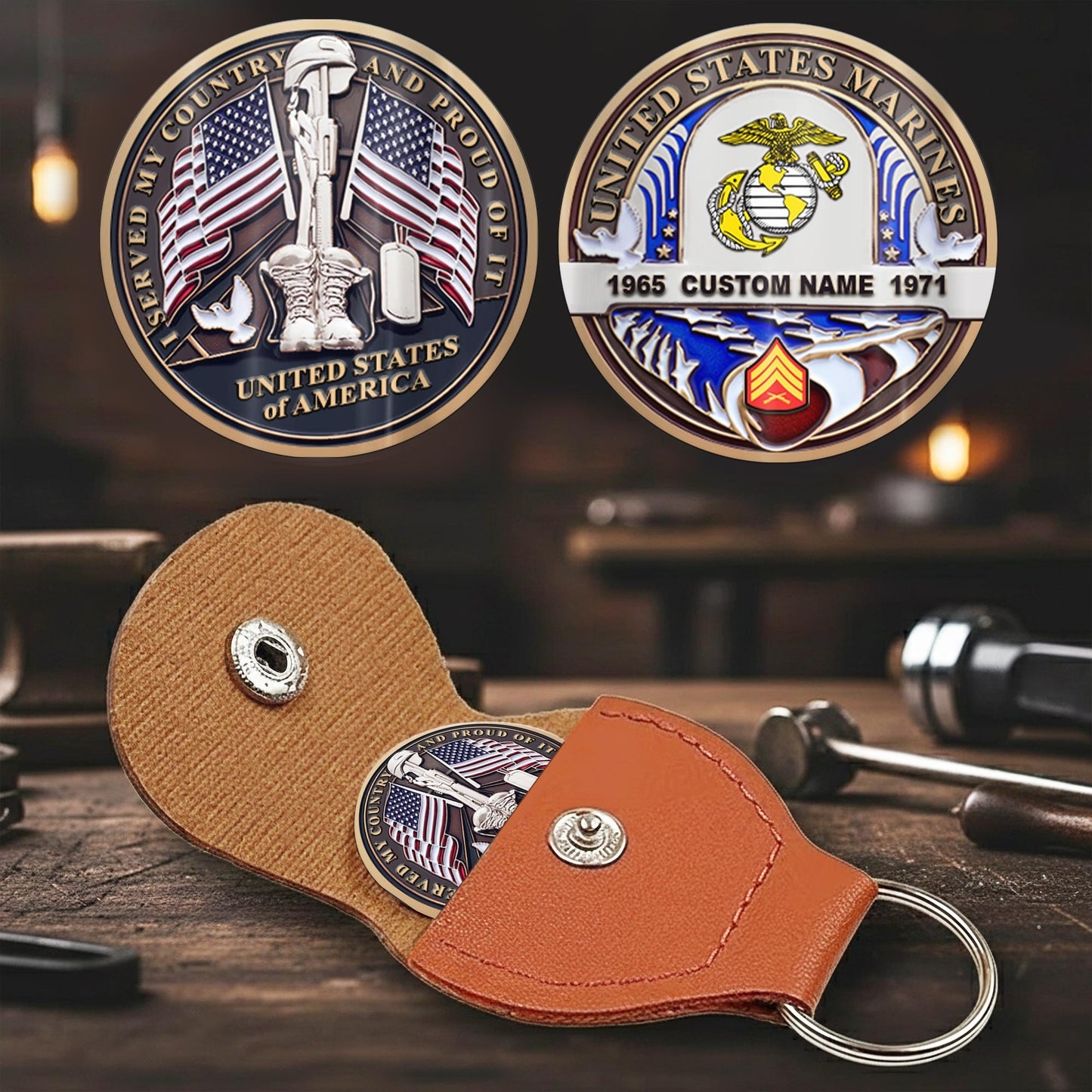 US Marine Corps – Military Printed Challenge Coin – Silent Guardian Memorial