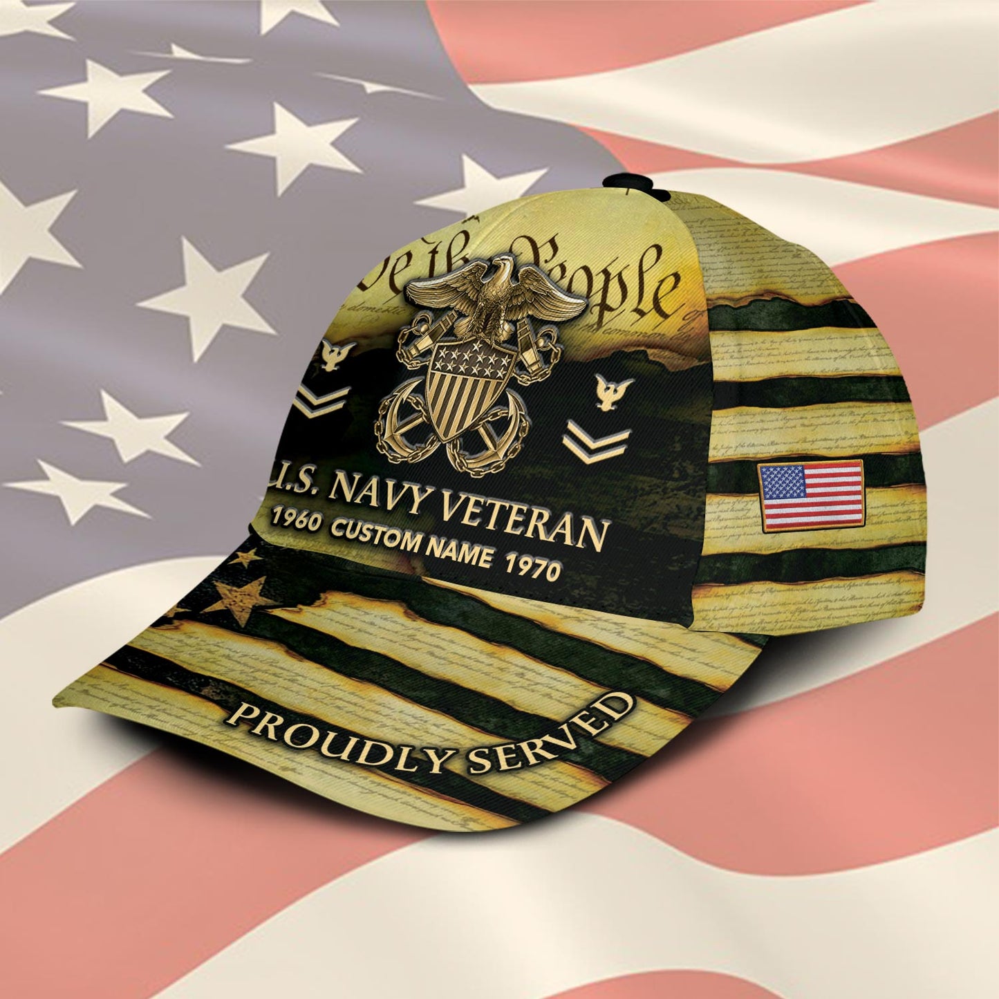 US Navy – Classic Cap – We The People - Gold