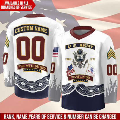 US Army – Hockey Jersey – Unbreakable Chain Emblem