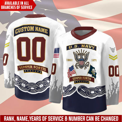 US Navy – Hockey Jersey – Unbreakable Chain Emblem