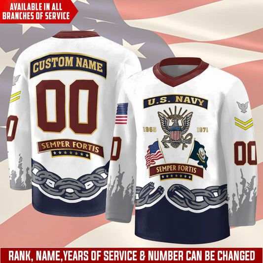 US Navy – Hockey Jersey – Unbreakable Chain Emblem