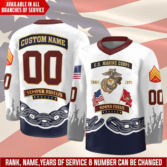 US Marine Corps – Hockey Jersey – Unbreakable Chain Emblem