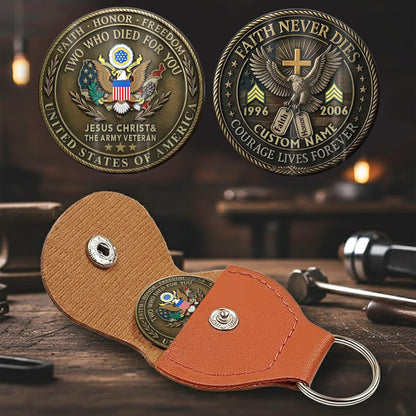 US Army – Military Printed Challenge Coin – Antique Bronze Memorial Crest