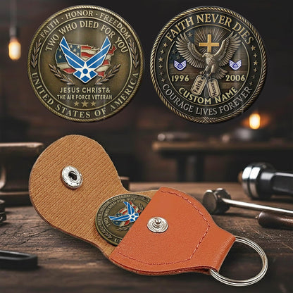 US Air Force – Military Printed Challenge Coin – Antique Bronze Memorial Crest