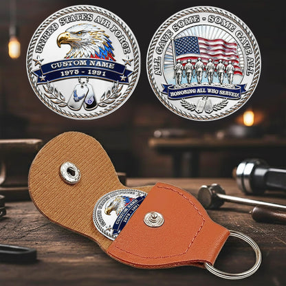 US Air Force – Military Printed Challenge Coin – Silver Eagle Tribute