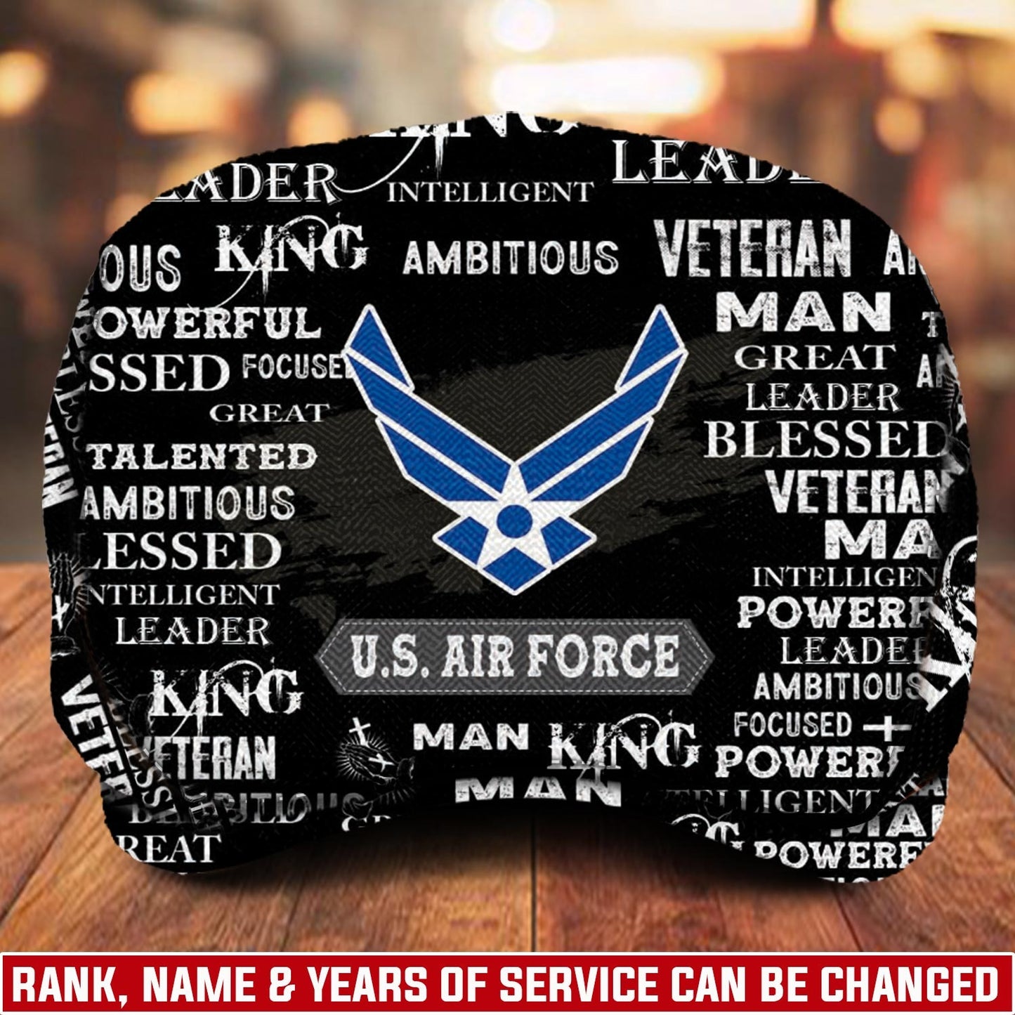 Custom U.S. Air Force Jeff Cap – Anchor & Motto Typography Design
