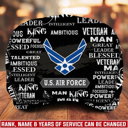 Custom U.S. Air Force Jeff Cap – Anchor & Motto Typography Design