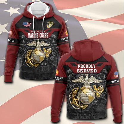U.S Marine Corps – Hoodie – Pround Served