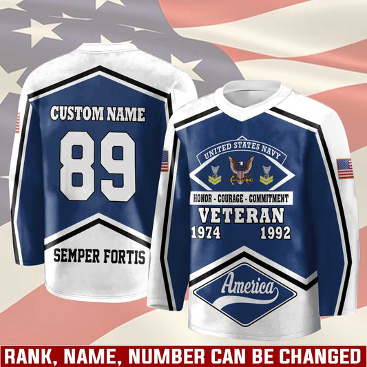 US Navy – Hockey Jersey – Honor Shield Pattern