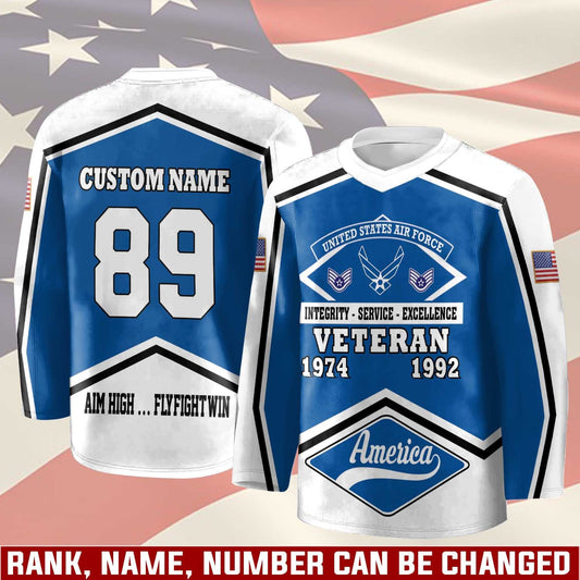 US Air Force – Hockey Jersey – Honor Shield Pattern