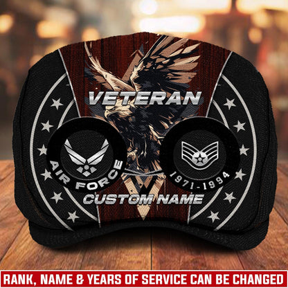 Custom U.S. Air Force Jeff Cap – Eagle Star Circle Design