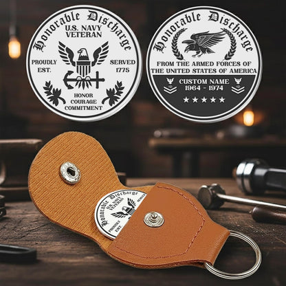 US Navy – Military Printed Challenge Coin – Shield & Laurel Seal