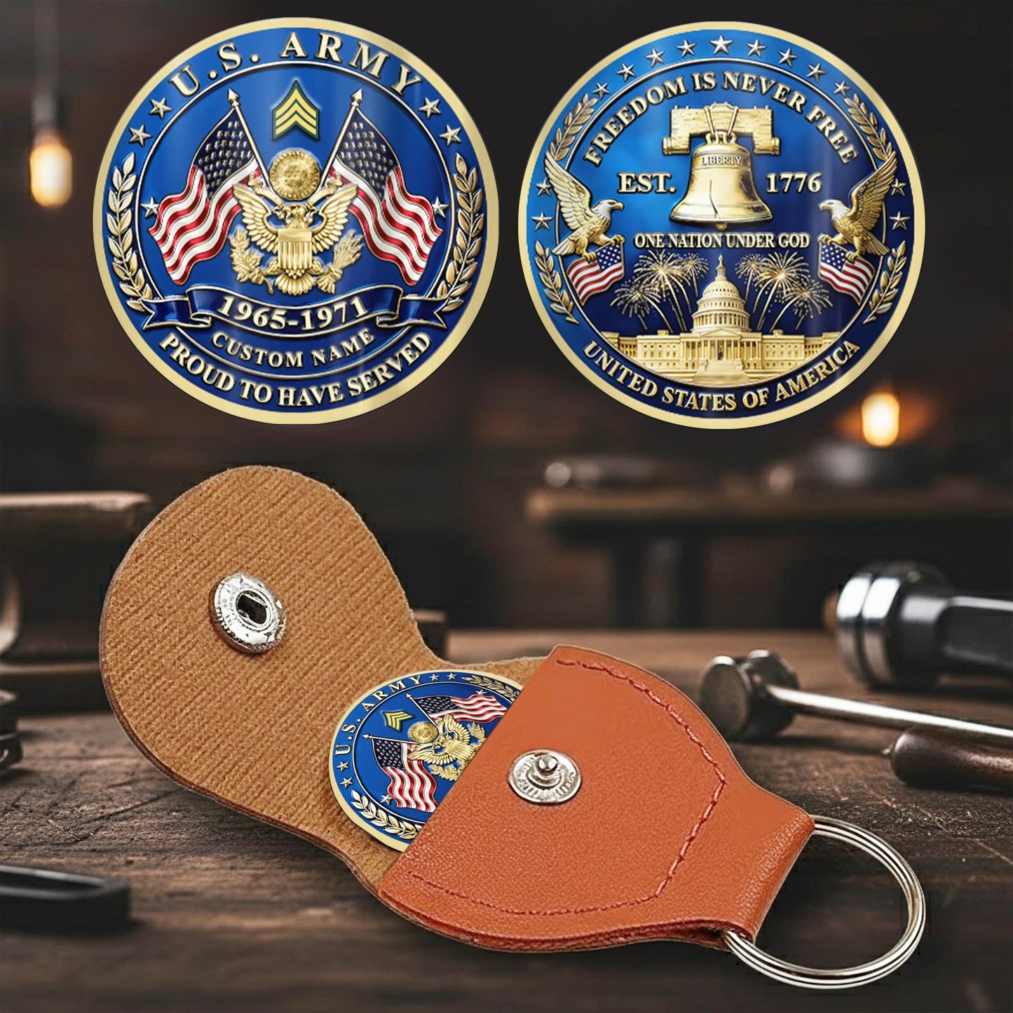 US Army – Military Printed Challenge Coin – Liberty Heritage Coin
