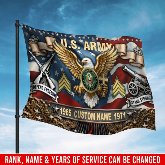 U.S. Army Flying Flag –  Golden Eagle Veteran