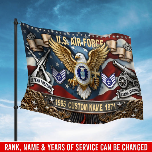 U.S. Air Force Flying Flag –  Golden Eagle Veteran