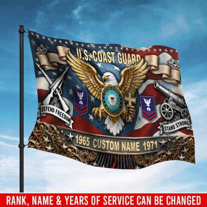 U.S. Coast Guard Flying Flag – Golden Eagle Veteran