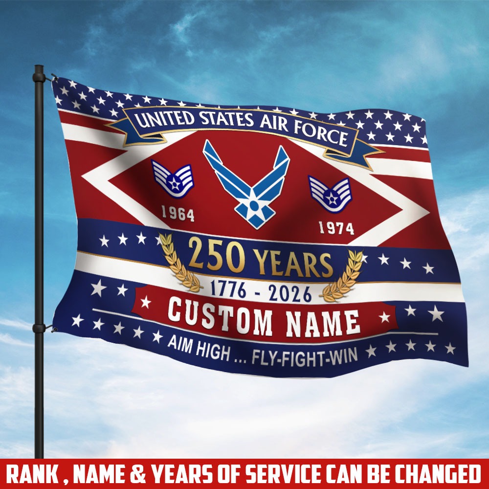 U.S. Air Force Flying Flag –  250 Years Of Freedom