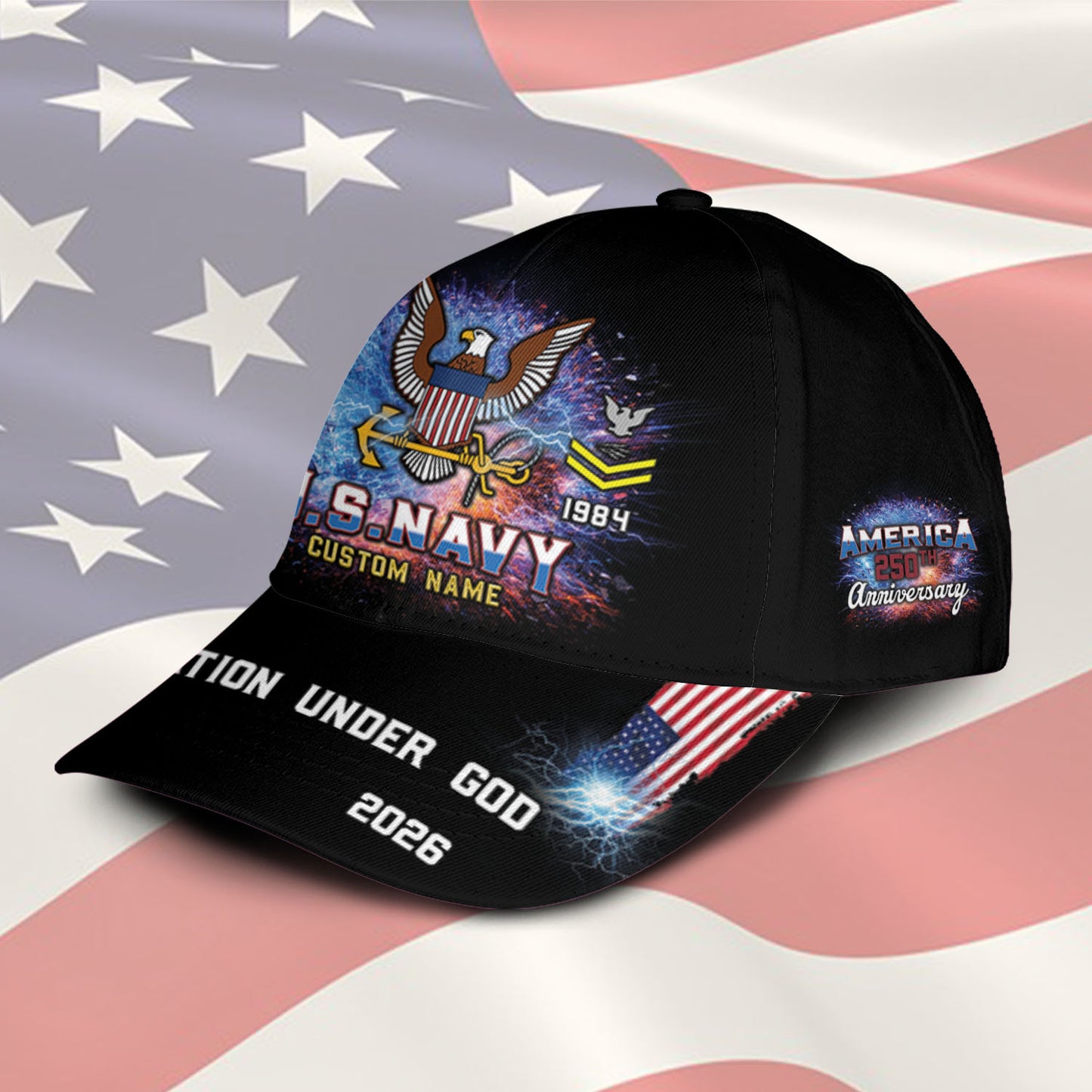 US Navy – Classic Cap – One Nation Under God