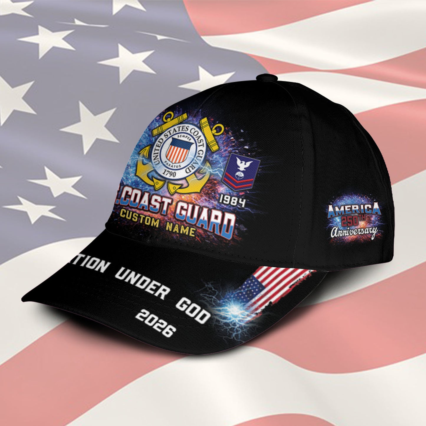 US Coast Guard – Classic Cap – One Nation Under God