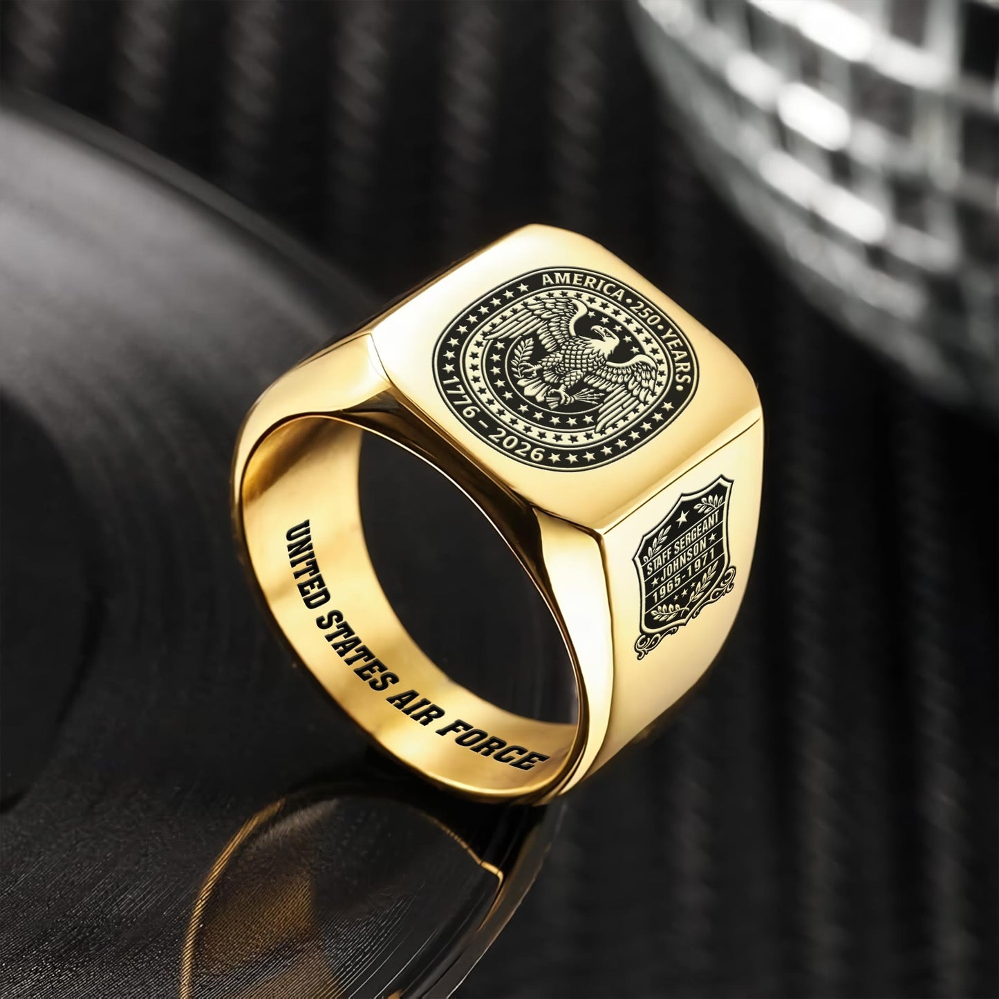 US Air Force – Engraved Men's Ring – Great Seal Legacy