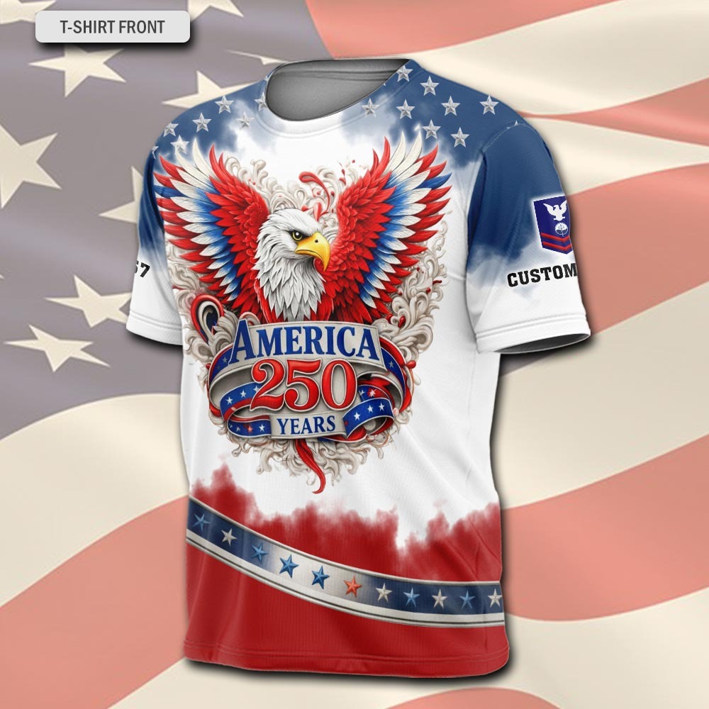 U.S Coast Guard – T-shirt – Liberty Wings 1776–2026