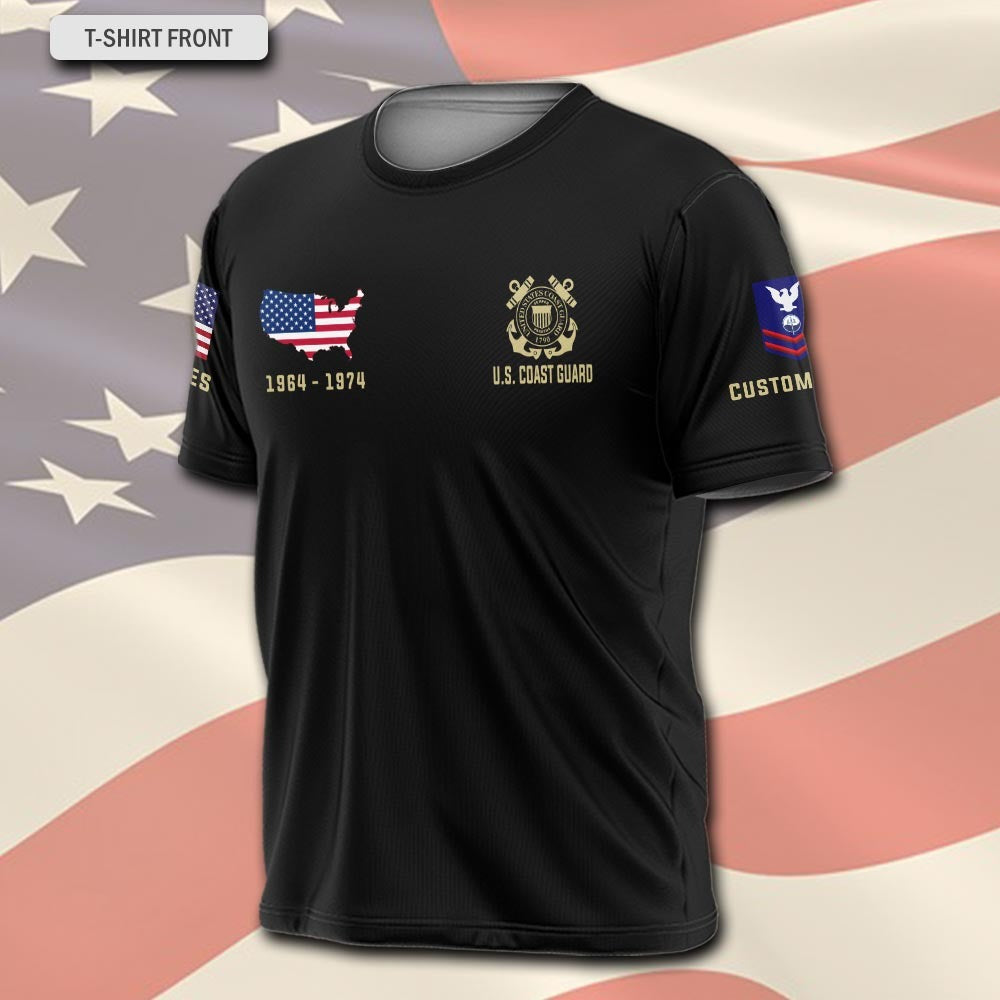 U.S Coast Guard – T-shirt – Grunge Veteran Emblem