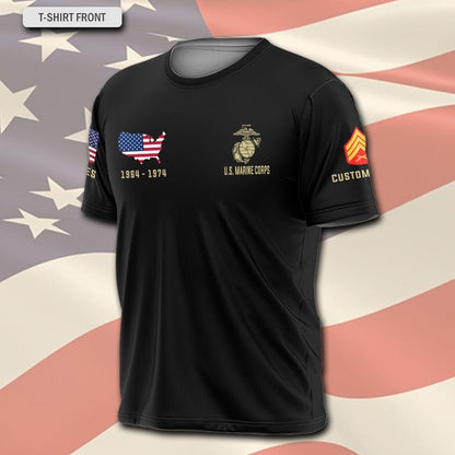 U.S Marine Corps – T-shirt – Grunge Veteran Emblem