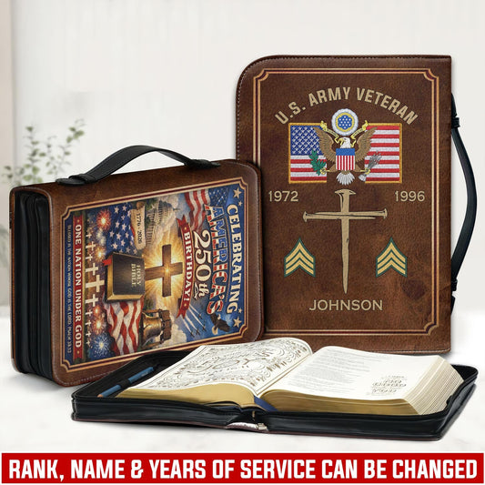 US Army – Bible Cover – Veteran Faith Cross