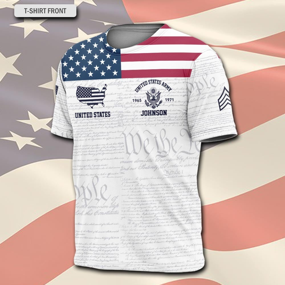 U.S Army – T-shirt –  America 250 Heritage Flag