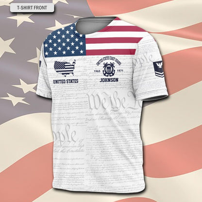 U.S Coast Guard – T-shirt – America 250 Heritage Flag