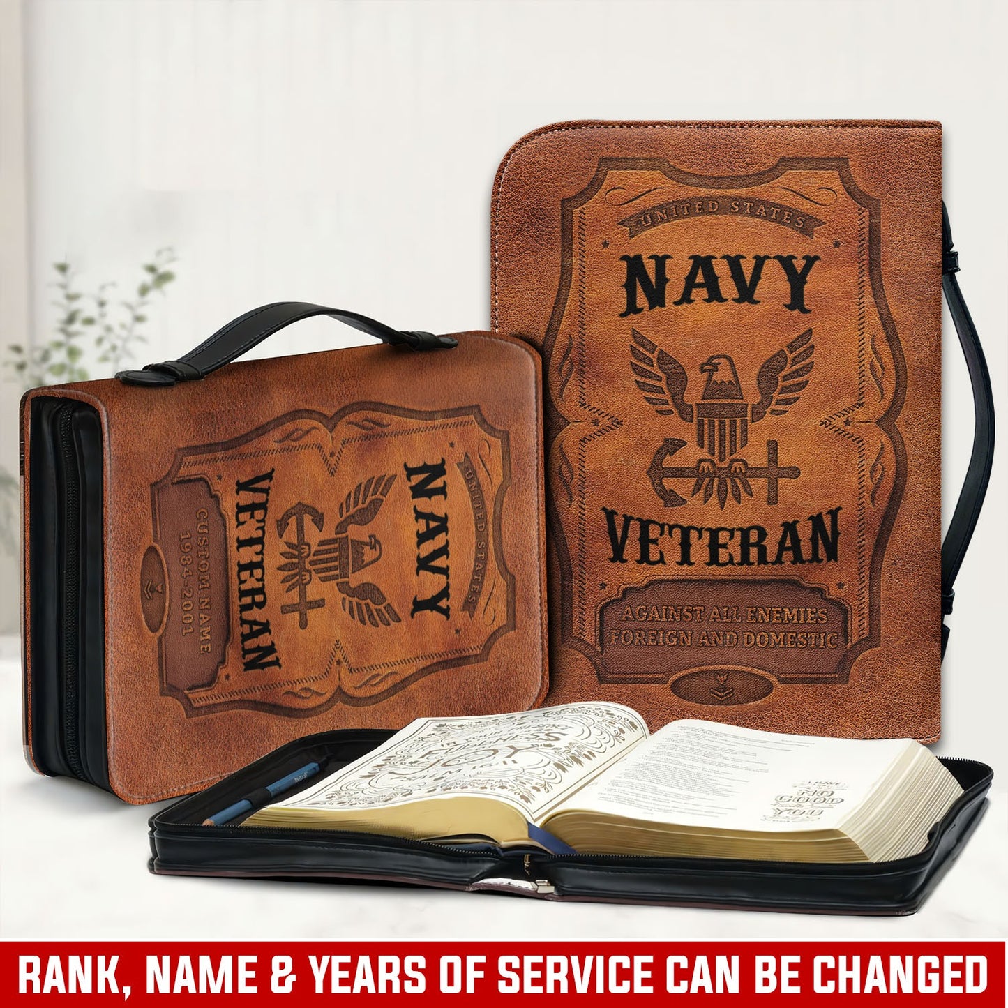 US Navy – Bible Cover – Veteran Heritage Folio