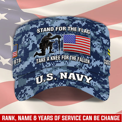 US Navy – Military Cap - STAND FOR THE FLAG TAKE A KNEE FOR THE FALLEN