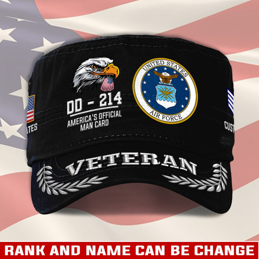 US Air Force – Military Cap - U.S. Veteran Eagle Emblem Cap