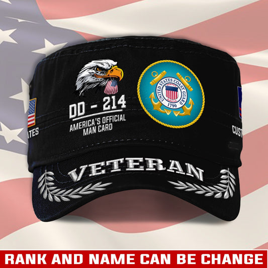 US Coast Guard – Military Cap - U.S. Veteran Eagle Emblem Cap