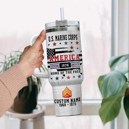 US Marine Corps – Tumbler 40oz - Home Of The Free