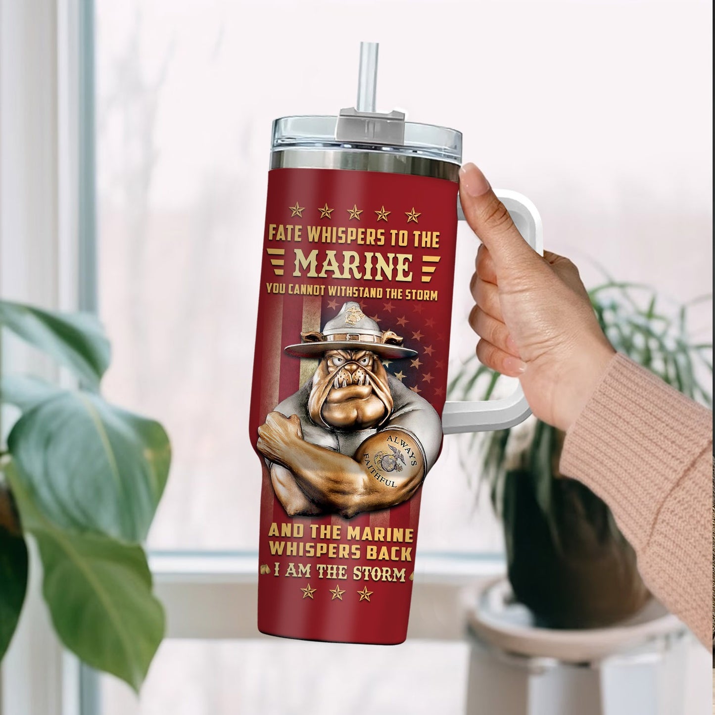 US Marine Corps – Tumbler 40oz - Fate Whispers to the