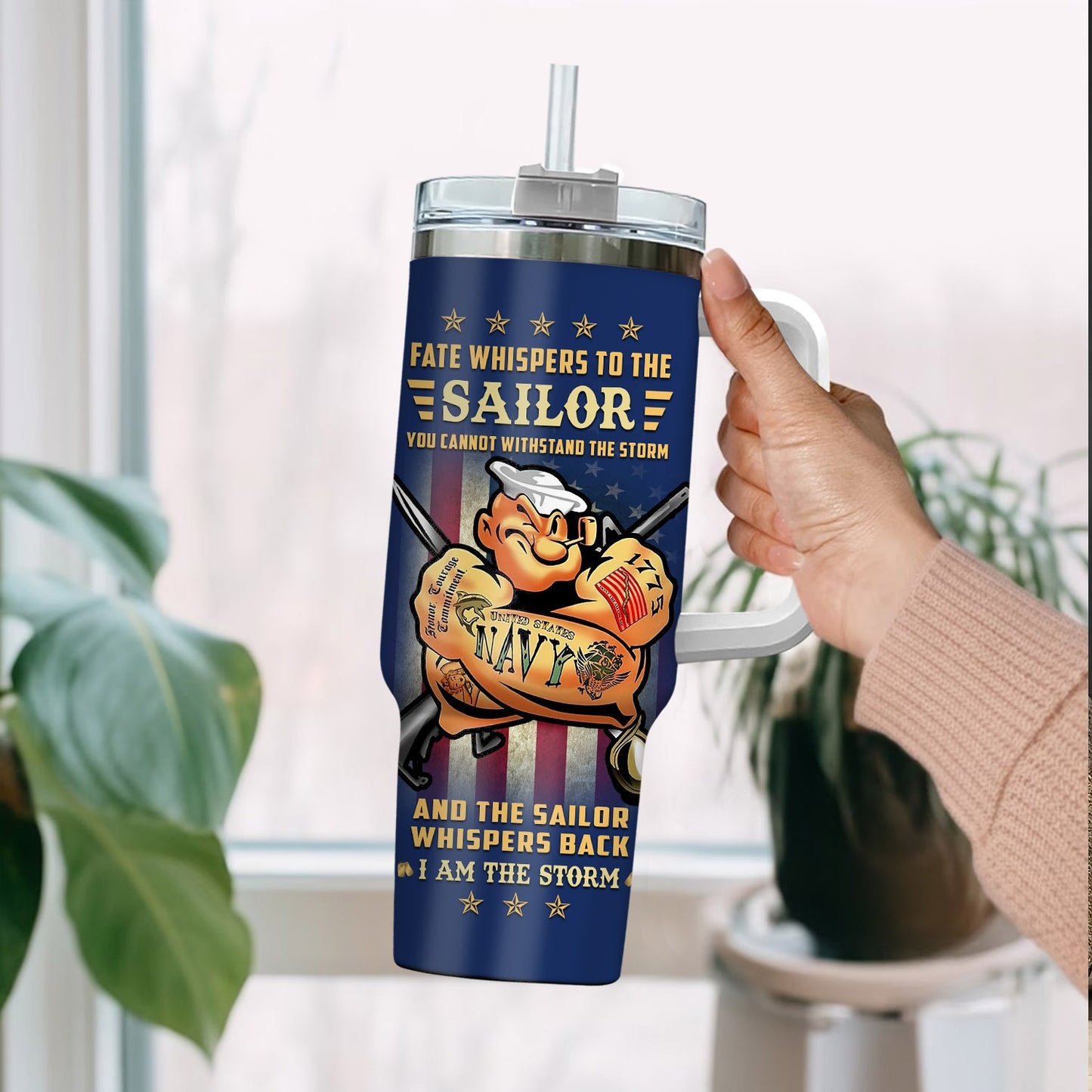 US Navy – Tumbler 40oz - Fate Whispers to the