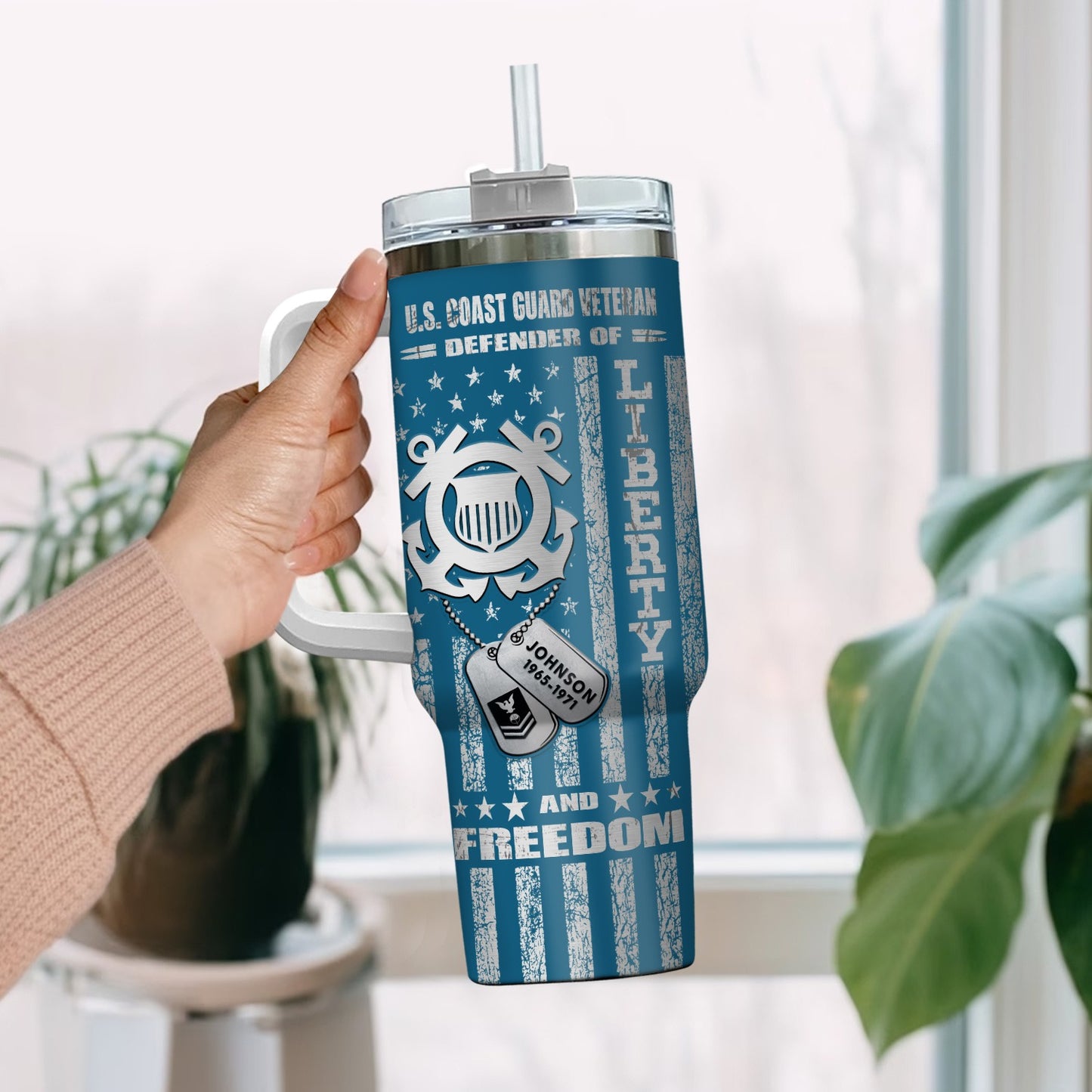 US Coast Guard – Tumbler 40oz - Freedom Is Not Free We Paid For It