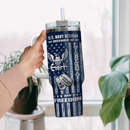 US Navy – Tumbler 40oz - Freedom Is Not Free We Paid For It