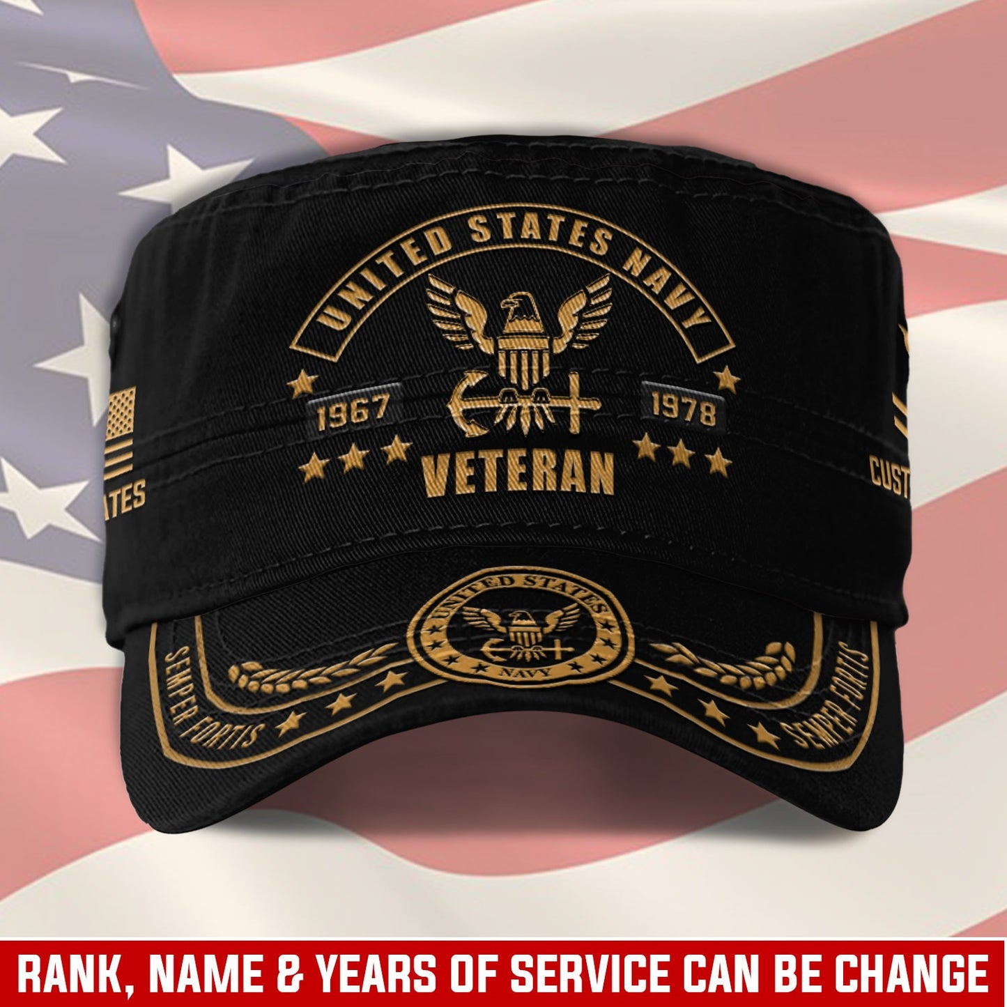 US Navy – Military Cap - Classic Black
