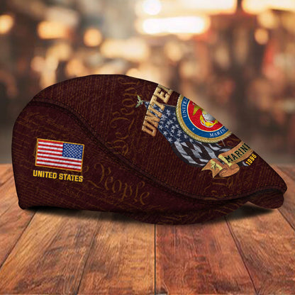 Custom U.S. Marine Corps Jeff Cap – Duty, Honor, Country