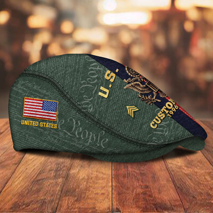 Custom U.S. Army Jeff Cap –  Stripe Eagle Cap