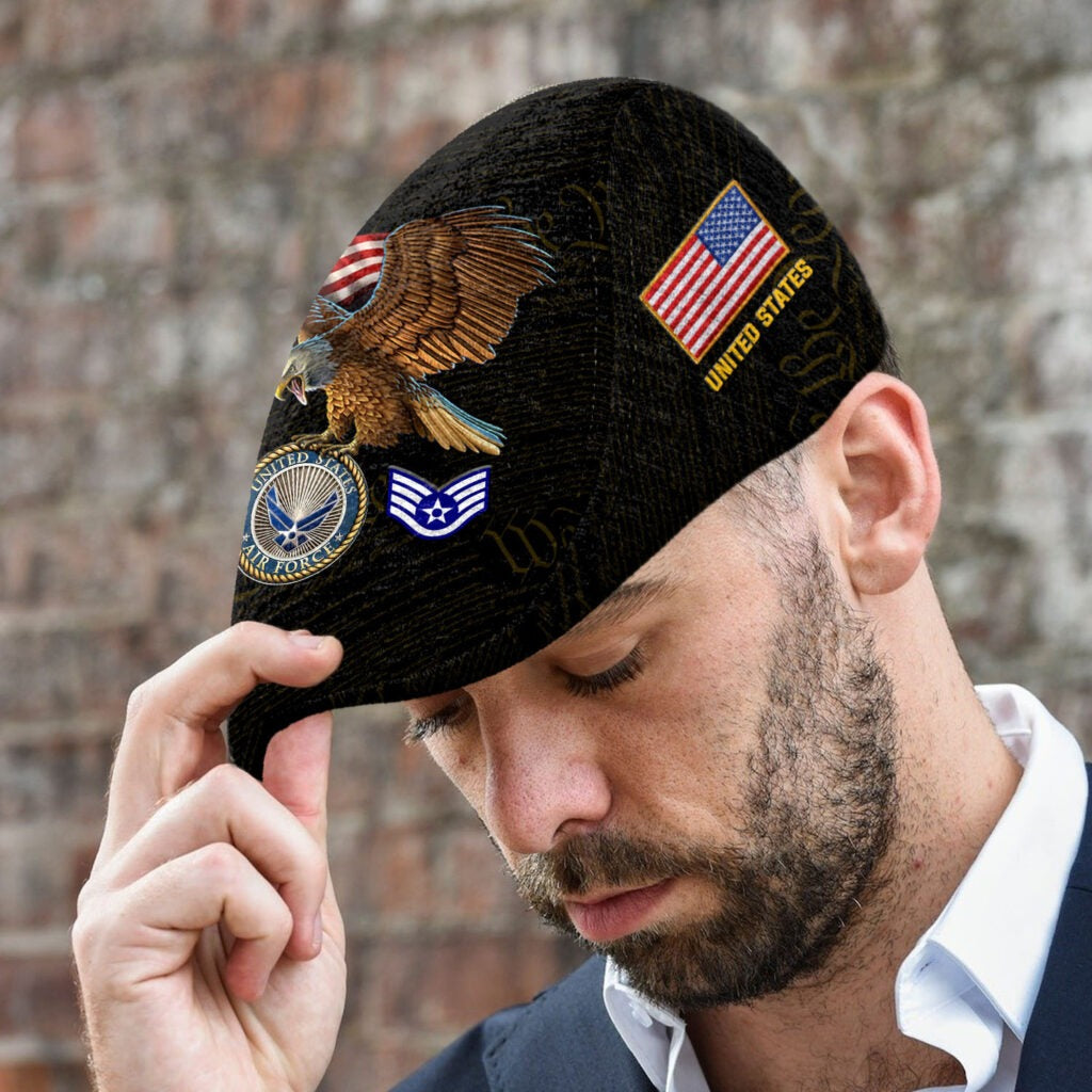 Custom U.S. Air Force Veteran Jeff Cap – American Eagle Valor