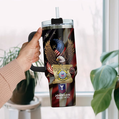 US Coast Guard – Tumbler 40oz - USA Freedom & Constitution Art